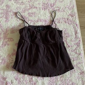 Urban Outfitters Dark Brown Camisole Tank Top